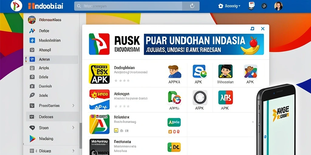 Tampilan antarmuka yang intuitif dan berwarna-warni.