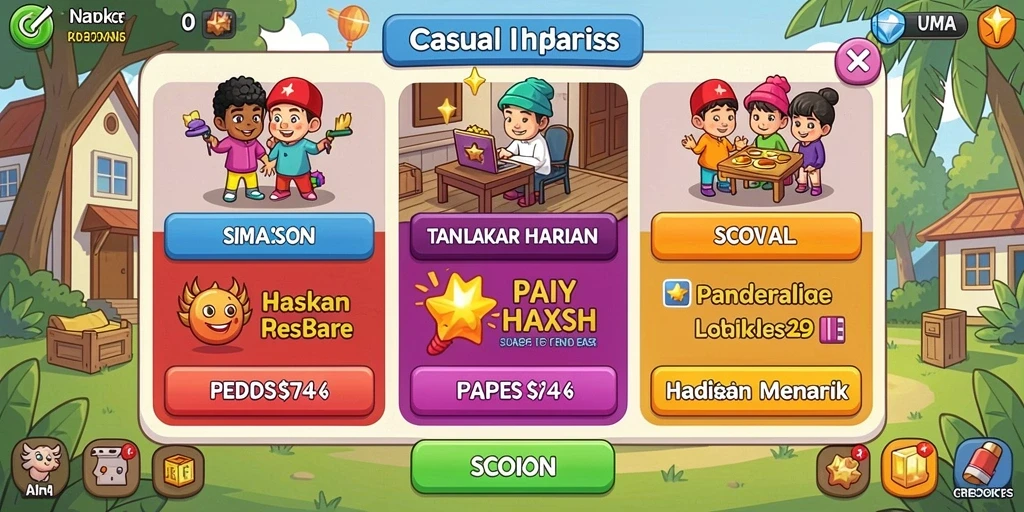 Tampilan karakter utama yang menarik.