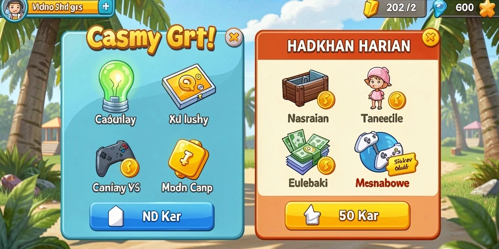 Tampilan awal aplikasi HP777 yang menarik.