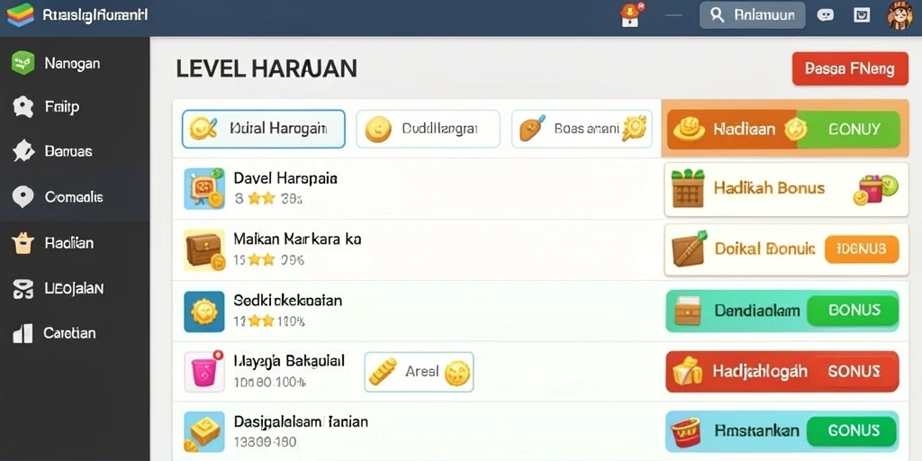 Tampilan awal permainan yang memukau dan menarik.