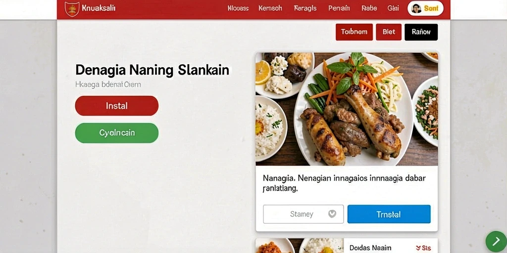 Tampilan antarmuka aplikasi yang menarik.