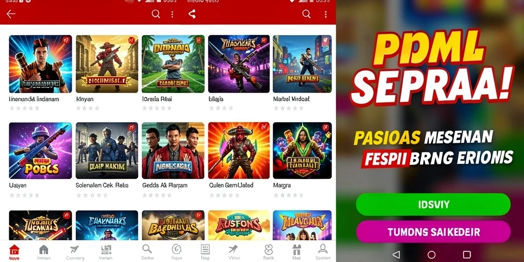 Tampilan menu utama RPVIP5 yang menarik.